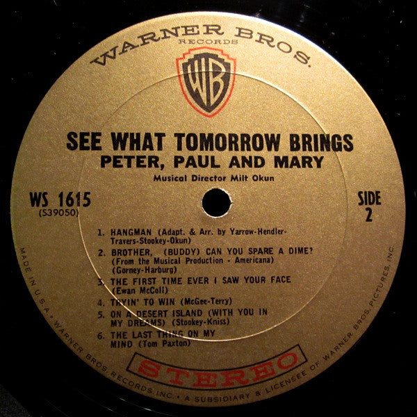Peter, Paul And Mary* : See What Tomorrow Brings (LP, Album, Gol)