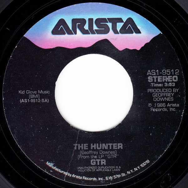 GTR (2) : The Hunter (7", Single, Styrene, Ind)