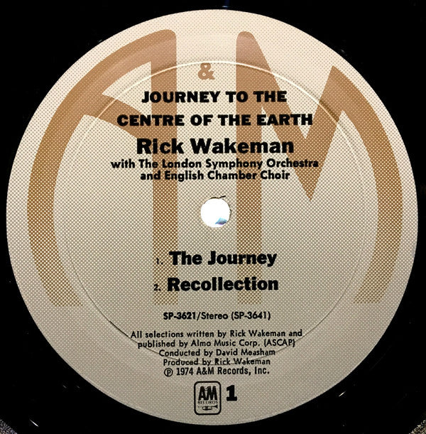 Rick Wakeman : Journey To The Centre Of The Earth (LP, Album, RP, Mon)