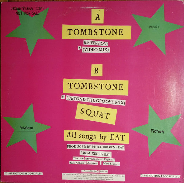 Eat (2) : Tombstone (12", Promo)