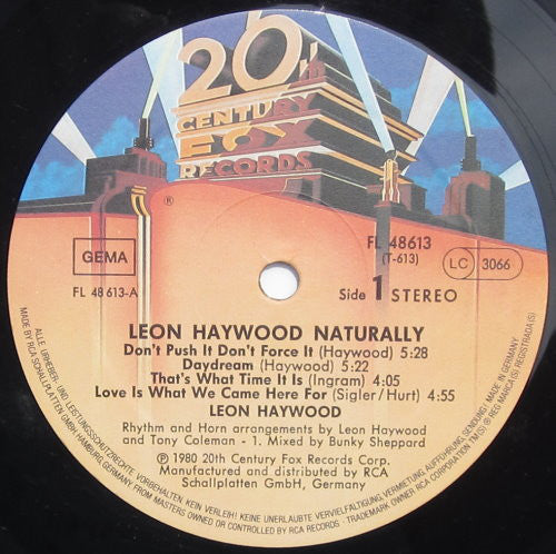 Leon Haywood : Naturally (LP, Album)