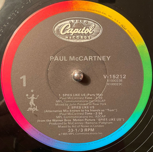 Paul McCartney : Spies Like Us (12", Single)