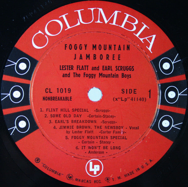 Flatt & Scruggs : Foggy Mountain Jamboree (LP, Album, Comp, Mono)