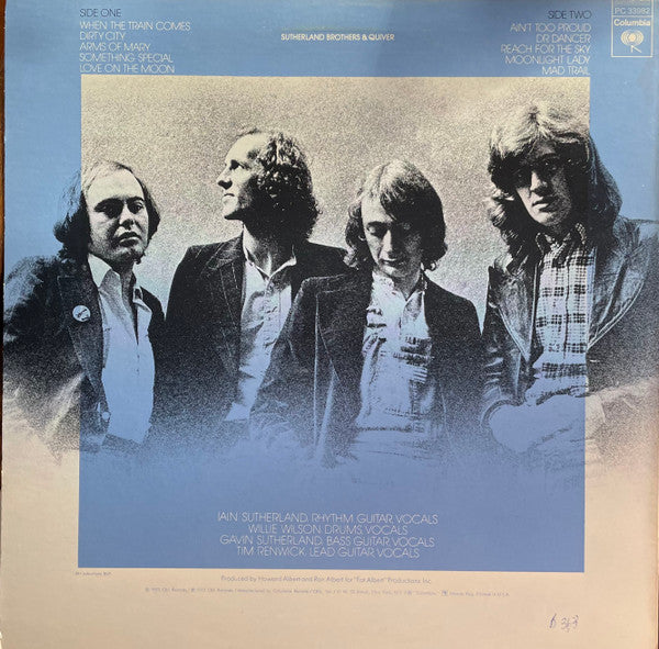 Sutherland Brothers & Quiver : Reach For The Sky (LP, Album, Pit)