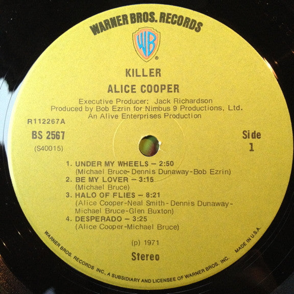 Alice Cooper : Killer (LP, Album, Club, Uni)