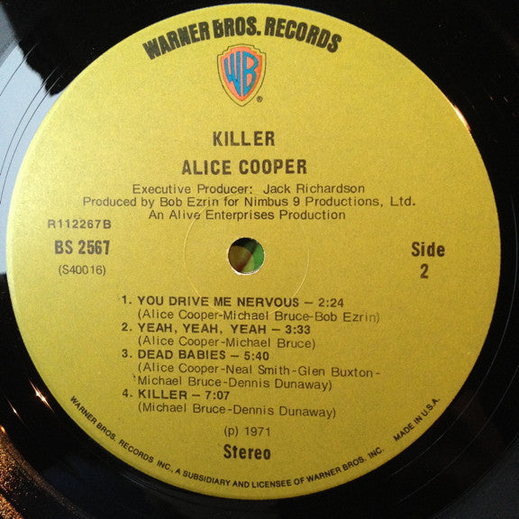 Alice Cooper : Killer (LP, Album, Club, Uni)