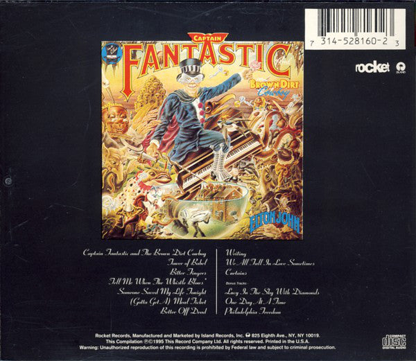 Elton John : Captain Fantastic And The Brown Dirt Cowboy (CD, Album, RE, RM)