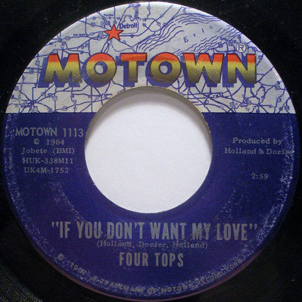 Four Tops : You Keep Running Away / If You Don't Want My Love (7")