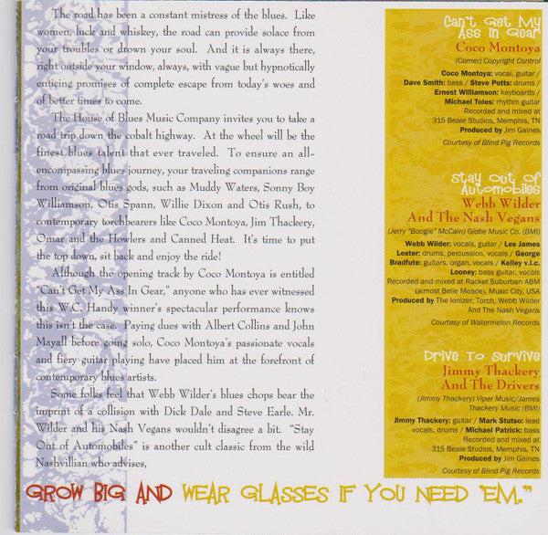 Various : Road Trip Blues (CD, Comp)