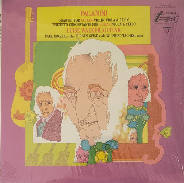 Paganini*, Luise Walker : Quartet For Guitar, Violin, Viola & Cello / Terzetto Conceretante For Guitar, Viola & Cello (LP, Album)