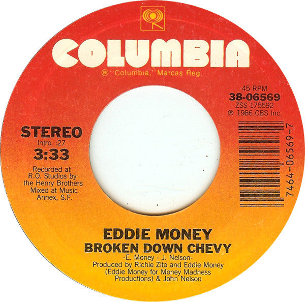 Eddie Money : I Wanna Go Back (7", Single, Styrene, Car)