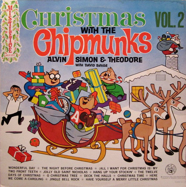 The Chipmunks : Christmas With The Chipmunks Volume 2 (LP, Album, RE)