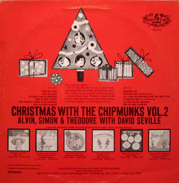 The Chipmunks : Christmas With The Chipmunks Volume 2 (LP, Album, RE)