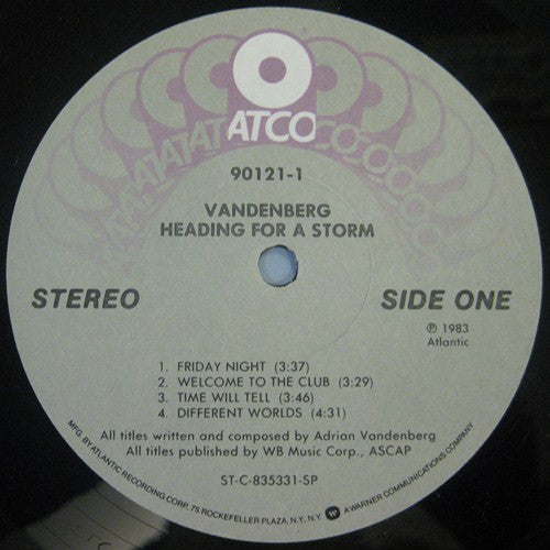 Vandenberg : Heading For A Storm (LP, Album, SP )