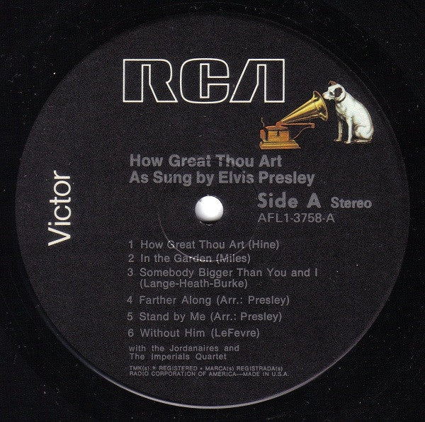 Elvis Presley : How Great Thou Art (LP, Album, RE)