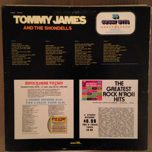 Tommy James & The Shondells : 26 Great Hits (2xLP, Comp)