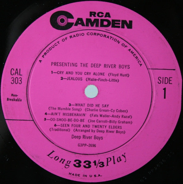 Deep River Boys : Presenting The Deep River Boys (LP, Album)