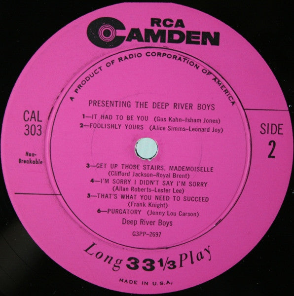 Deep River Boys : Presenting The Deep River Boys (LP, Album)