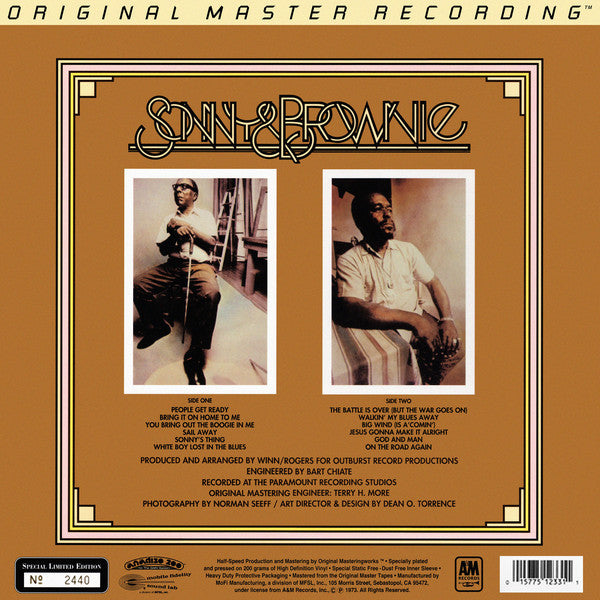 Sonny Terry & Brownie McGhee : Sonny & Brownie (LP, Album, Ltd, Num, RM, 200)