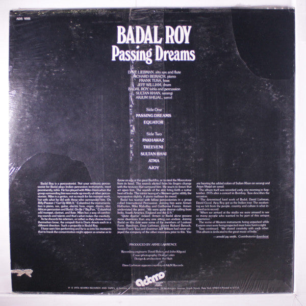 Badal Roy : Passing Dreams (LP, Album)