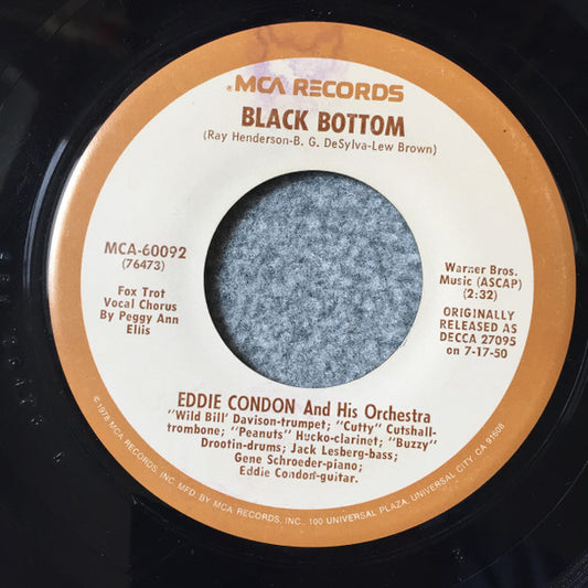 Eddie Condon And His Orchestra : Black Bottom / Charleston (7", Single, RE)
