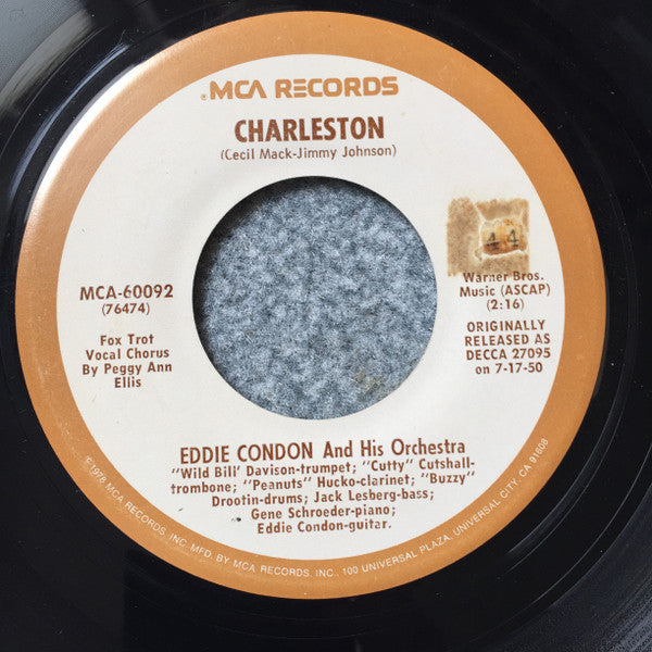 Eddie Condon And His Orchestra : Black Bottom / Charleston (7", Single, RE)