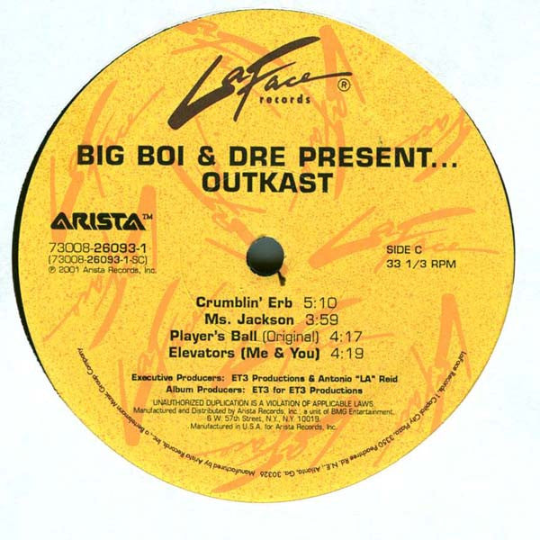 OutKast : Big Boi & Dre Present...Outkast (2xLP, Comp)