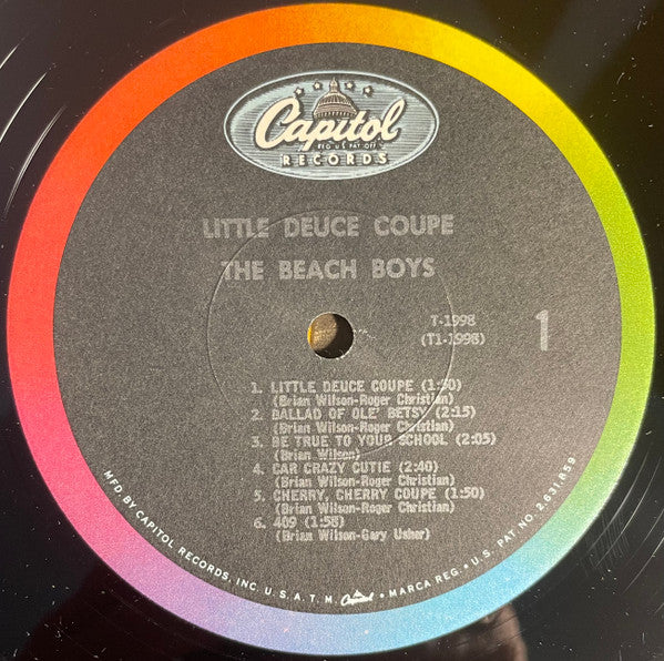 The Beach Boys : Little Deuce Coupe (LP, Album, Mono, RP, Jac)