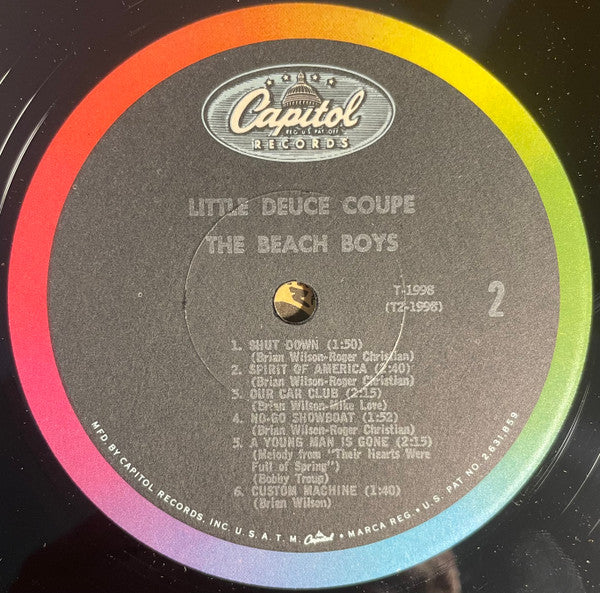 The Beach Boys : Little Deuce Coupe (LP, Album, Mono, RP, Jac)