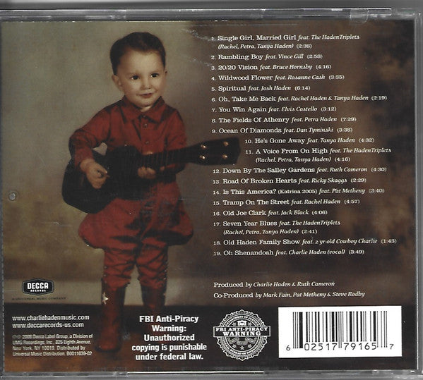 Charlie Haden Family & Friends : Rambling Boy (CD, Album)