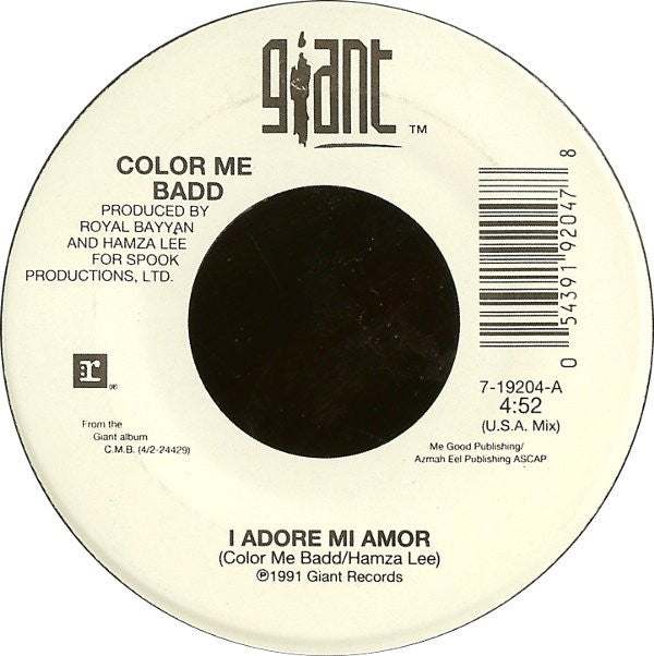 Color Me Badd : I Adore Mi Amor (7")