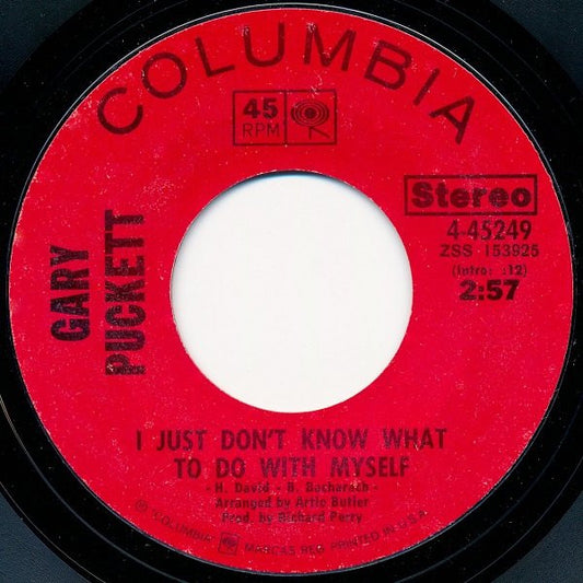 Gary Puckett : I Just Don't Know What To Do With Myself (7")