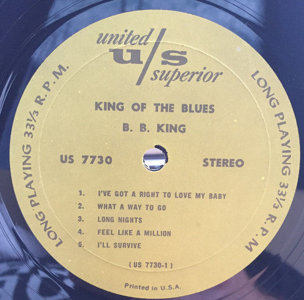 B.B. King : King Of The Blues (LP, RE)