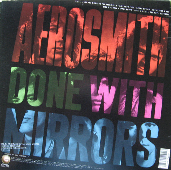 Aerosmith : Done With Mirrors (LP, Album, Club, RCA)