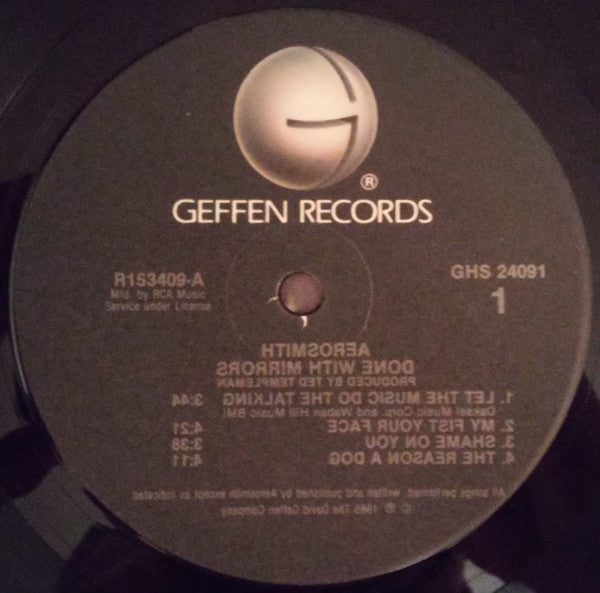 Aerosmith : Done With Mirrors (LP, Album, Club, RCA)