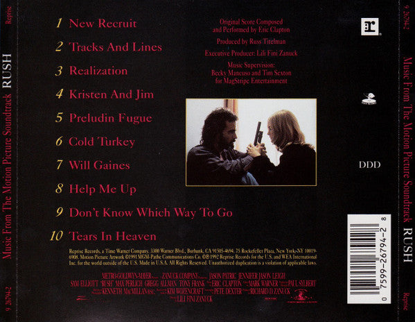 Eric Clapton : Music From The Motion Picture Soundtrack Rush (CD, Album, RP, SRC)