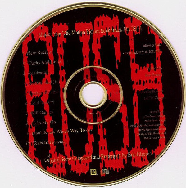 Eric Clapton : Music From The Motion Picture Soundtrack Rush (CD, Album, RP, SRC)