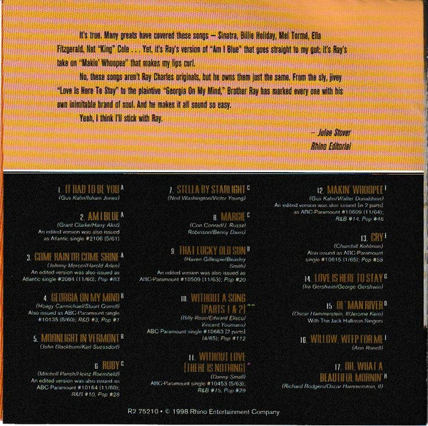 Ray Charles : Standards (CD, Comp)