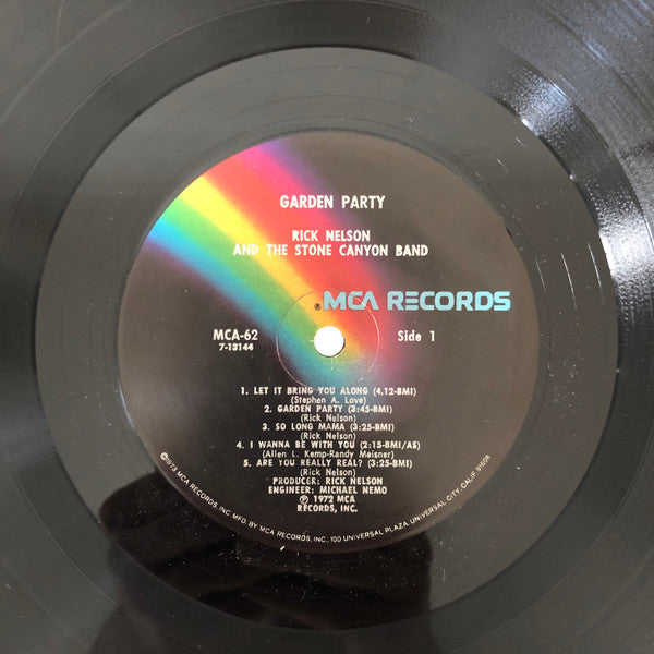 Rick Nelson & The Stone Canyon Band : Garden Party (LP, RE, Gat)