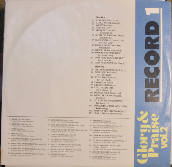 Various : Glory & Praise Vol. 2 (4xLP)