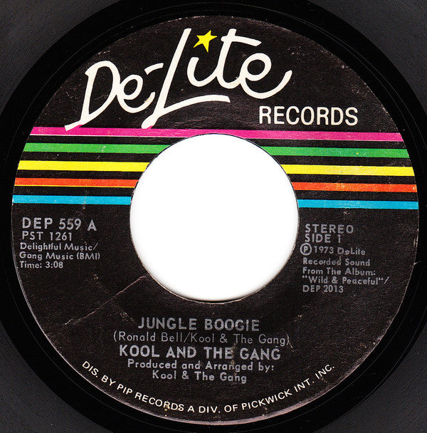 Kool And The Gang* : Jungle Boogie (7", Single, Styrene, PRC)