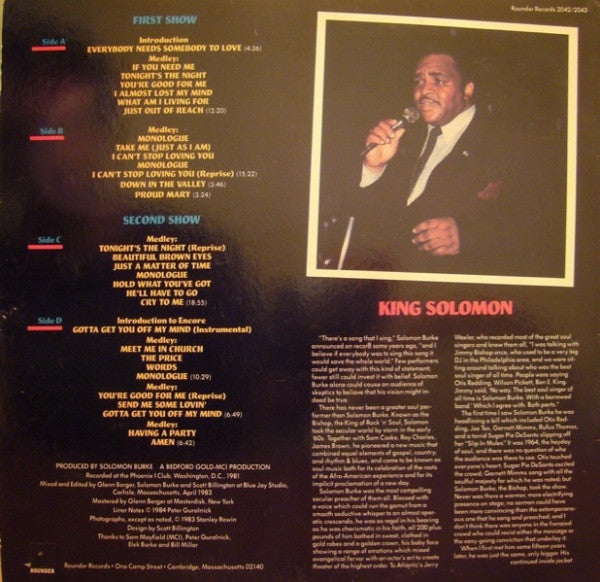 Solomon Burke : Soul Alive! (2xLP, Album, Gat)