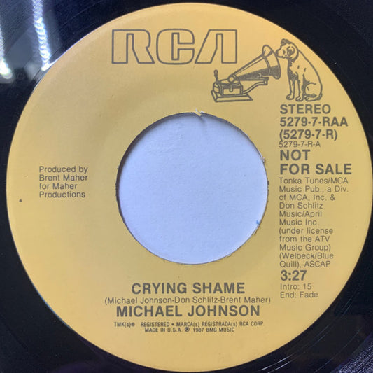 Michael Johnson (5) : Crying Shame  (7", Promo)