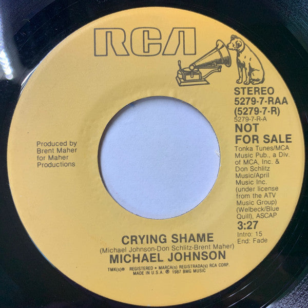 Michael Johnson (5) : Crying Shame  (7", Promo)