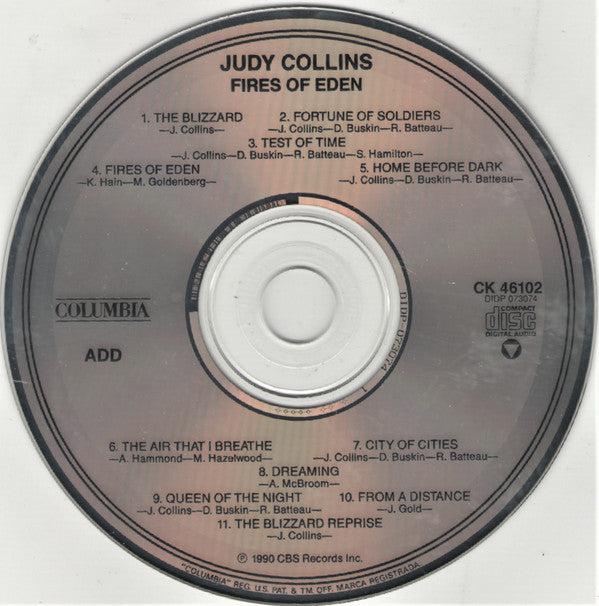 Judy Collins : Fires Of Eden (CD, Album)