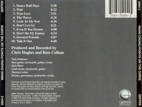 Wang Chung : Points On The Curve (CD, Album, RE)