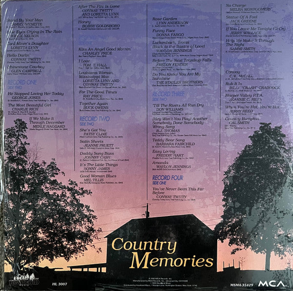 Various : Country Memories (4xLP, Comp)