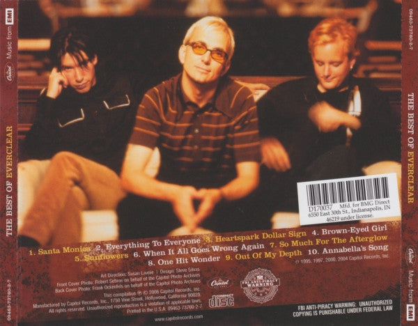 Everclear : The Best Of Everclear (CD, Comp, Club)