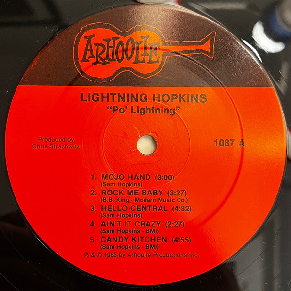 Lightning Hopkins* : Po' Lightnin' (LP)