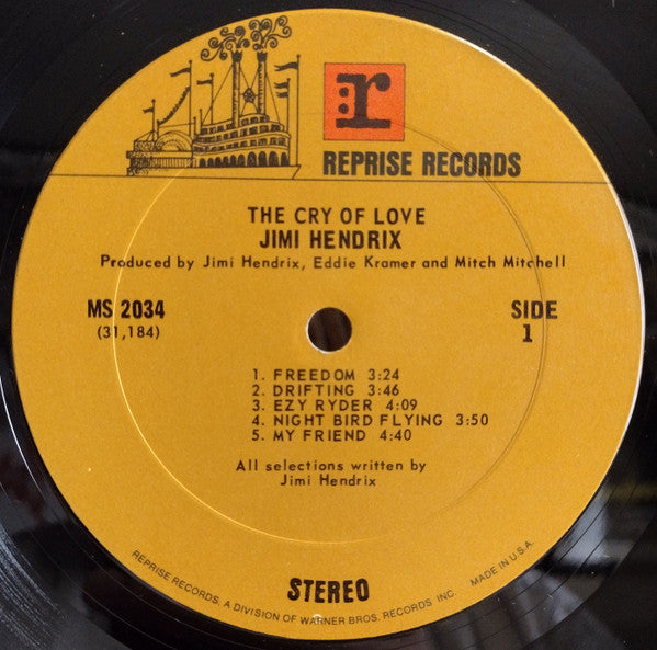 Jimi Hendrix : The Cry Of Love (LP, Album, Pit)